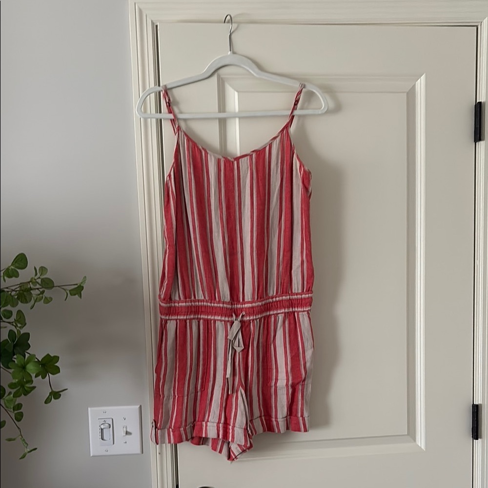 Striped Red and White  One Piece